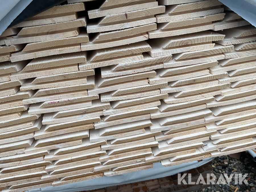 Enkelfasad fals 22x120 grund vit/ 3,041m3