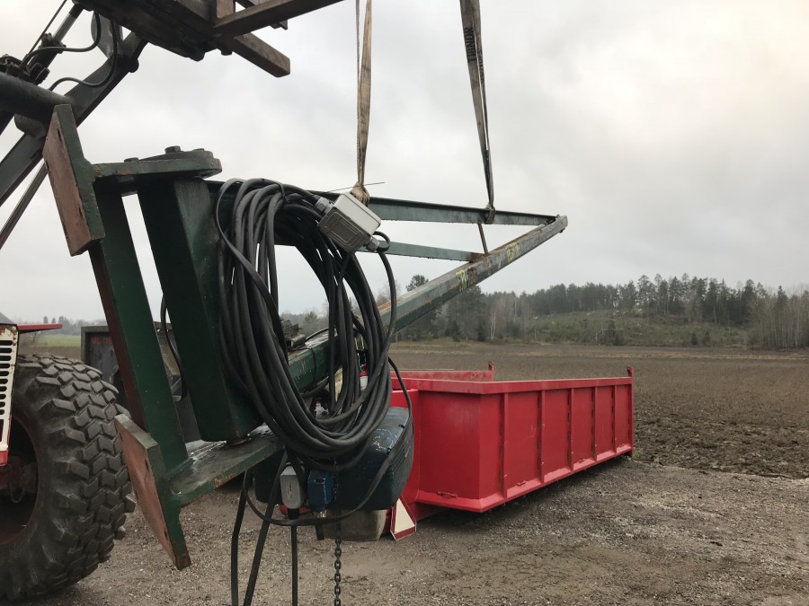 Svängkran med el telf