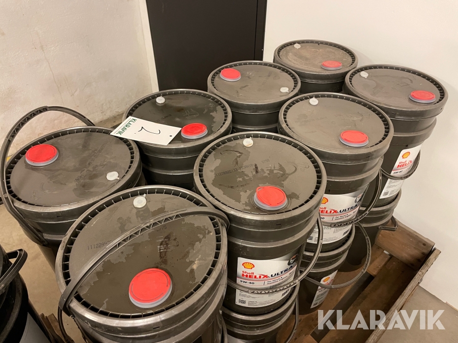 Oljor Shell Helix ultra SW40 för entreprenad och fordon