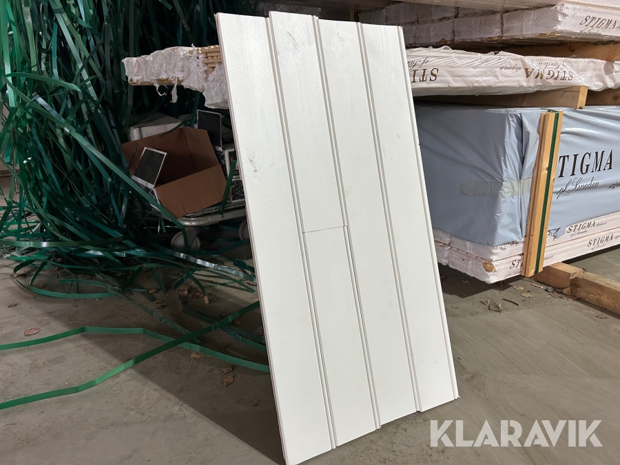 Panel pärlspont Gapro Furu vitmålad 12 x 120