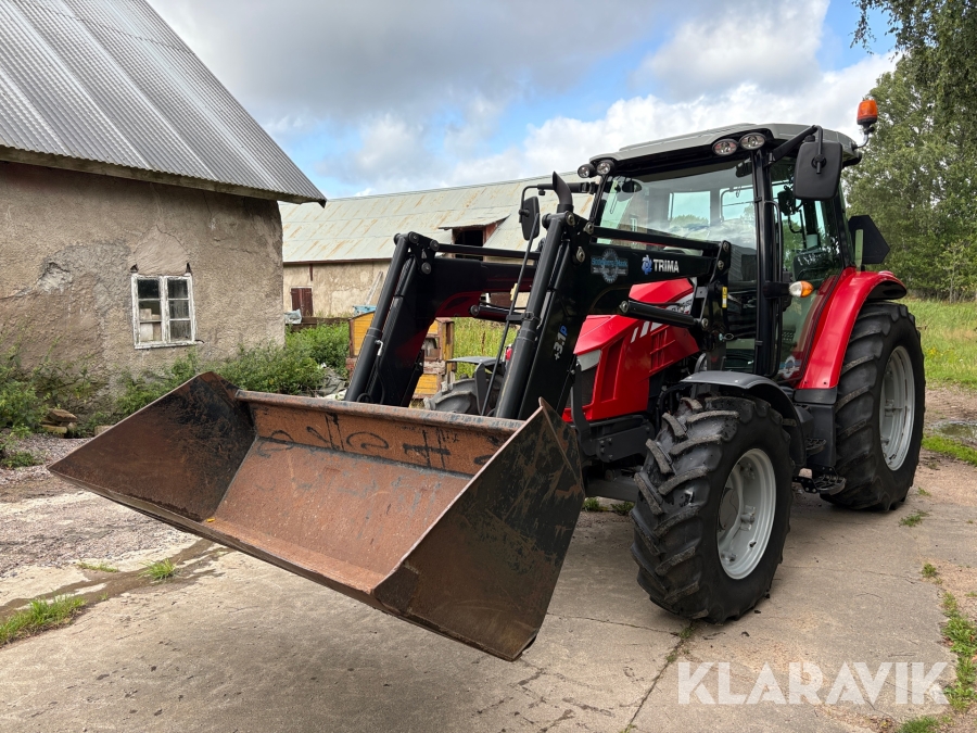Traktor Massey Ferguson 5609 Dyna-4 med lastare, skopa & dubbelmontage