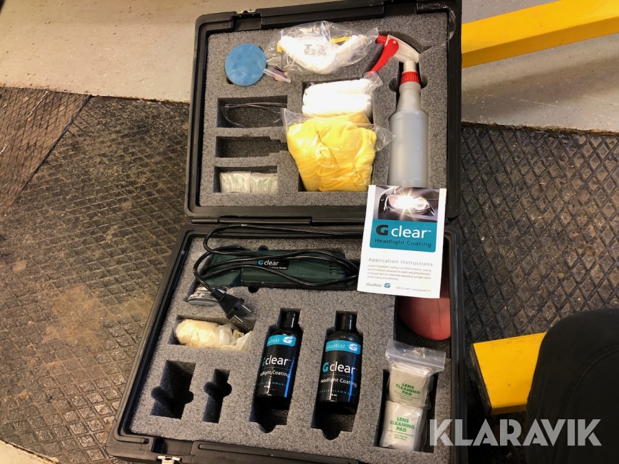 Polerutrustning GlasWeld G Clear för strålkastare