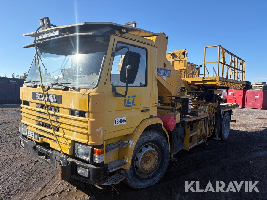 Hydraulift mediabrygga Scania 92m