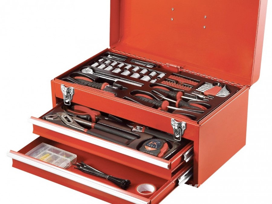 Verktygsbox med verktyg