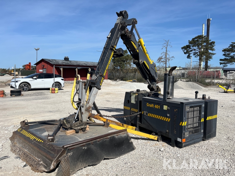 Buskröjare Slagkraft Craft 401, kran SC70 aggregat H170R3