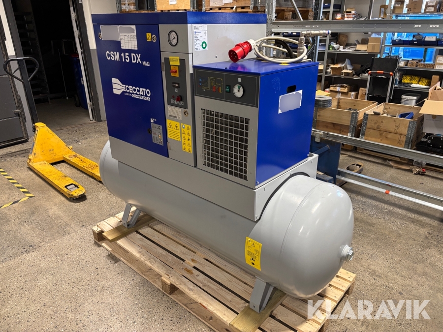 Skruvkompressor Ceccato Aria Compressa CSM15 DXM 500L