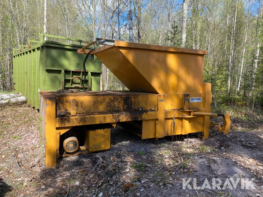 Komprimator med container Adolfsson A230-B11 med 30m3 container