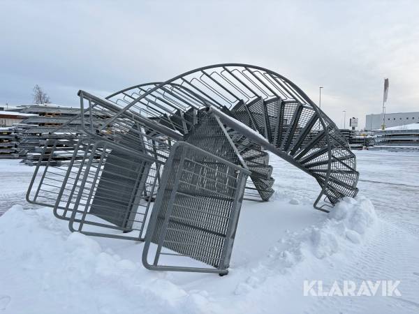 Spiraltrappa Eurostair 3 våningar, högersväng, 1 st