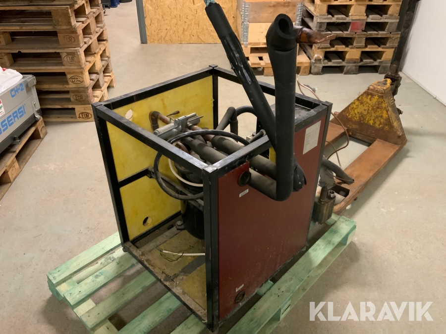 Kompressor till jordvärme anläggning med värmeväxlare