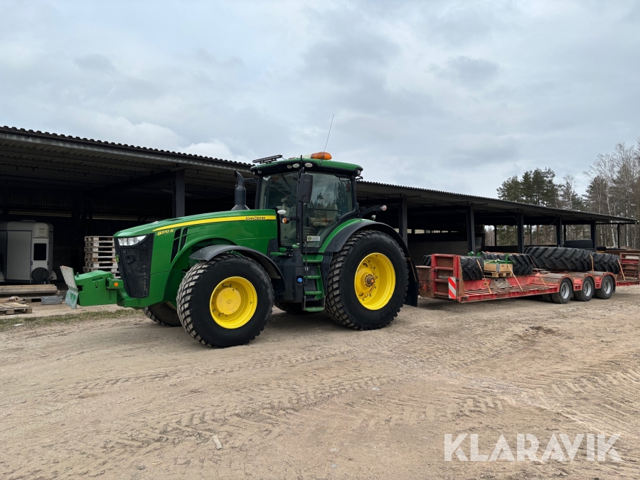 Traktor John Deere 8370R, Karlstad, Klaravik auktioner