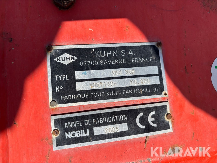 Betesputs Kuhn VKM 305 med kraftaxel