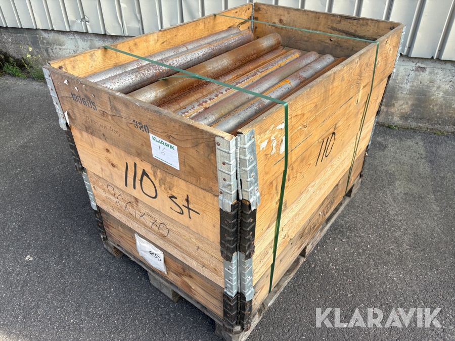 Rullar till transportbana 1st pall