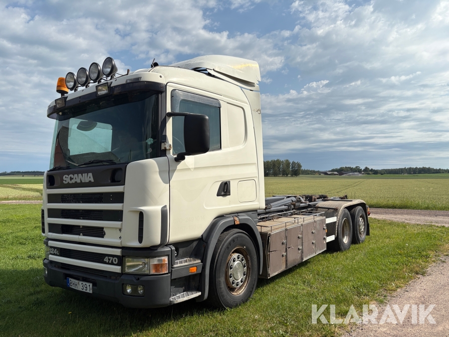 Lastväxlare/krokbil Scania 124L 470