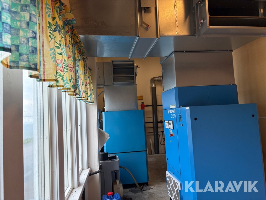 Kompressorer Boge C25 D & SD 24-2. komplett anläggning