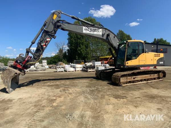 Grävmaskin Volvo EC210CL tiltrotator + skopa