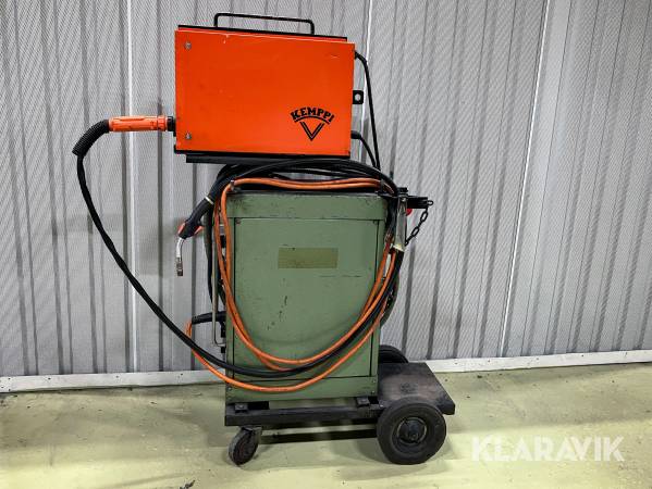 MIG-svets på vagn med uttag för vattenkylning Kemppi LISA-15, Citomat 30SE