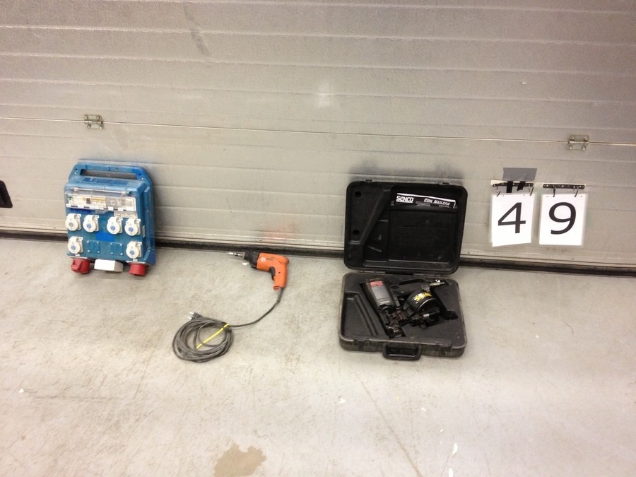 PAPPSPIKPISTOL LUFT, SKRUVDRAGARE EL & BELYSNINGSCENTRAL 16A TIDUR SKYMNINGSRELÄ