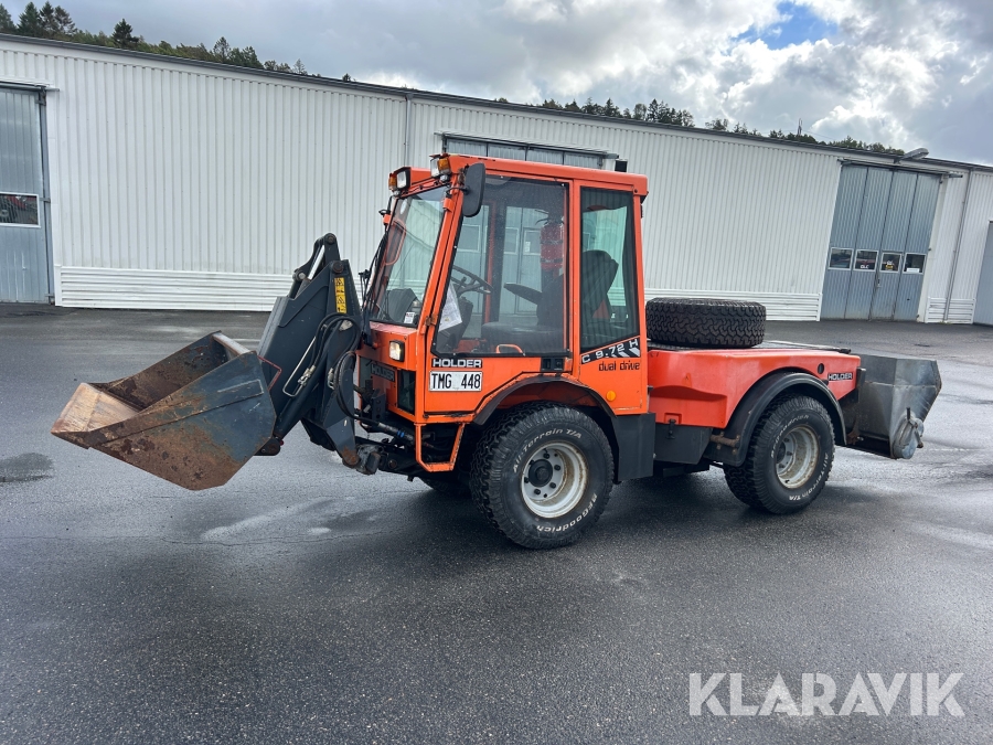 Redskapsbärare Holder 524 med lastare, skopa, plog & spridare