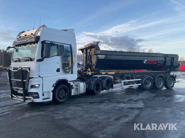 Dragbil med Tipptrailer MAN TGX28.470 Individual