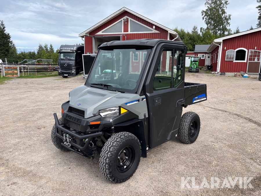 UTV Polaris Ranger EV 4x4, Helhytt & plog