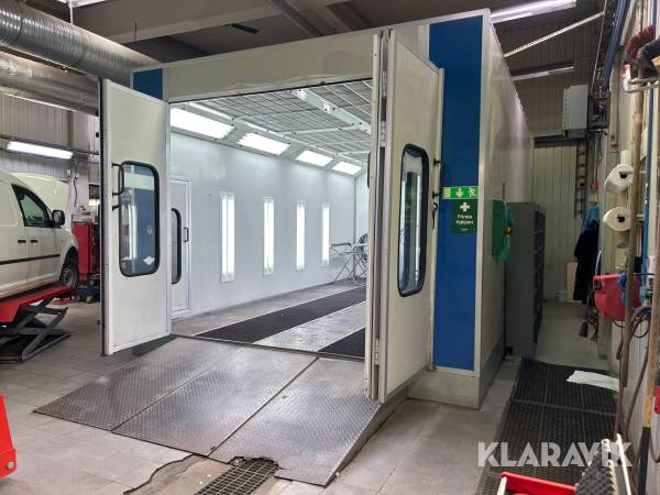 Komplett lackbox Bilotex 100-8400 med ventilationsanordning och Styrenhet