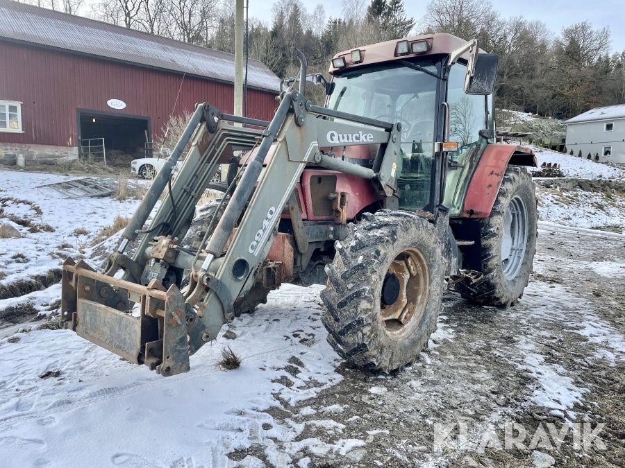 Traktor Case IH CX100 med lastare och vikplog