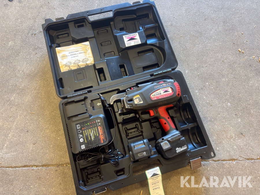 Najmaskin Max RB398S med 2 st batteri och laddare