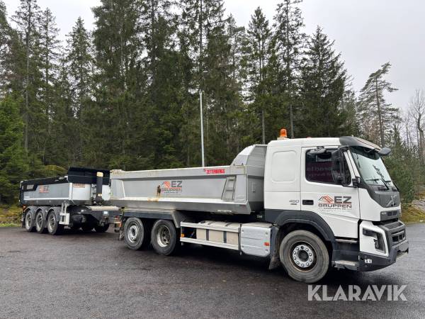 Tippbil med släp Volvo FMX 62 TR 2019, 469hk