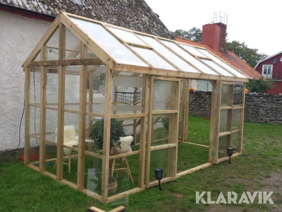 Växthus trä 11,35m2