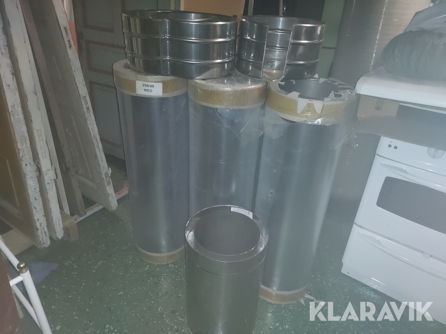 Dubbelväggiga skorstenselement Schiedel Isokern AB Rökrörsystem steel 30