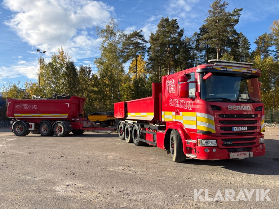 Lastväxlare Scania G490 med tridemkärra