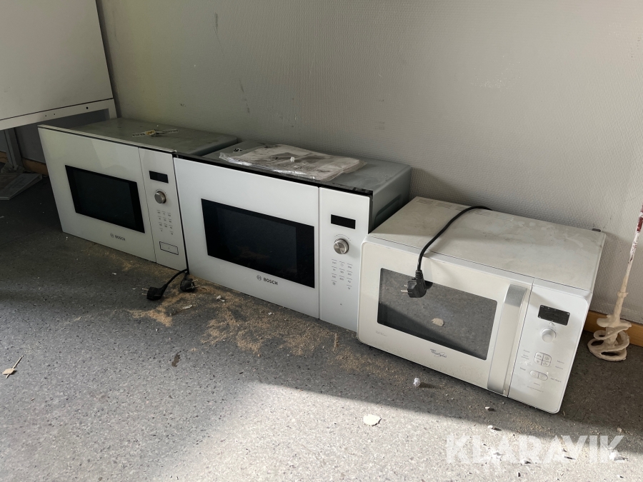 Mikrovågsugnar Bosch Whirlpool, Lund, Klaravik auktioner