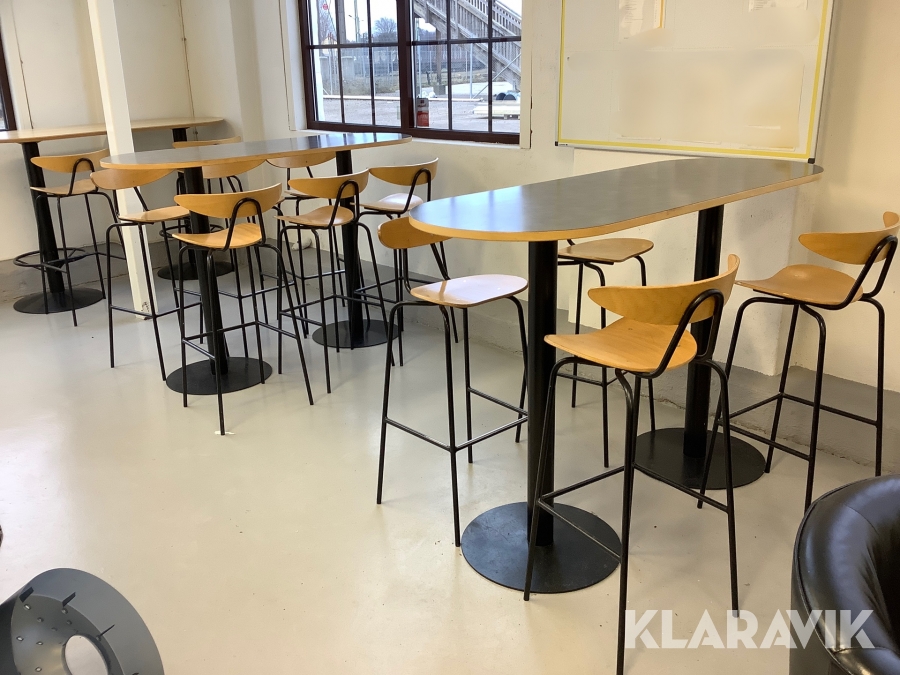 Matmöbel 3st bord + 12 Barstolar