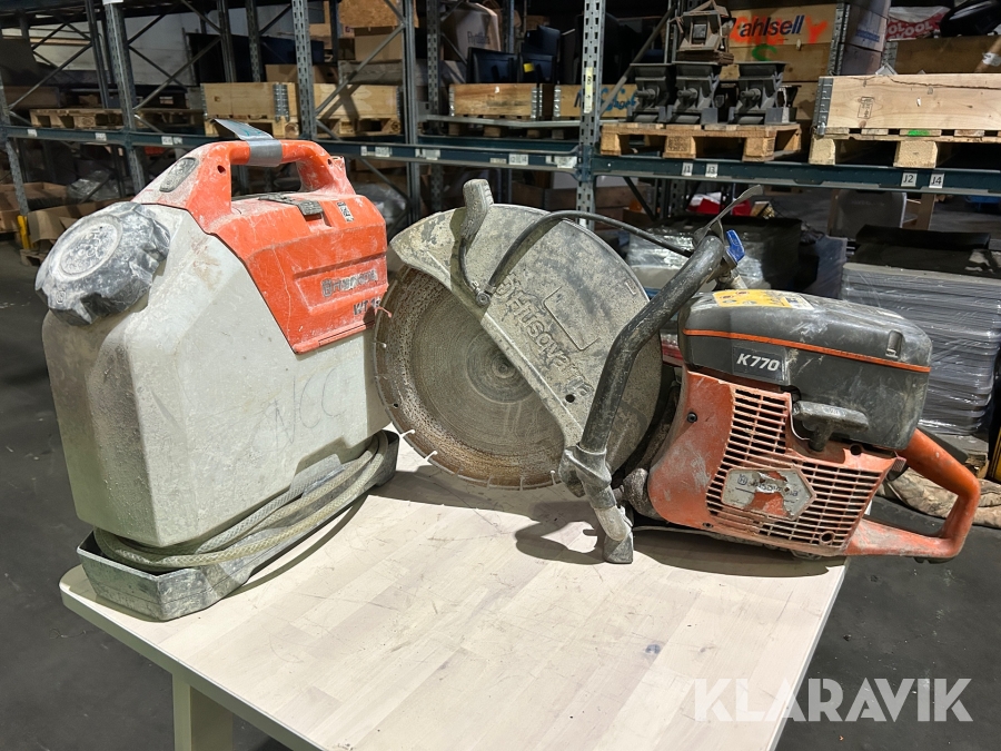 Asfaltskap Husqvarna K770 med vattentank