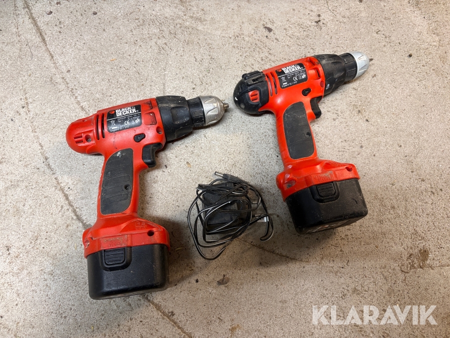Skruvdragare Black&Decker CD12CAH 2st