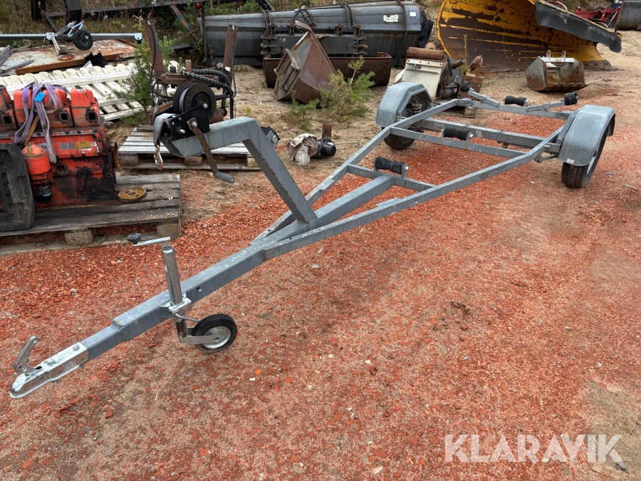 Båttrailer hemmabyggd