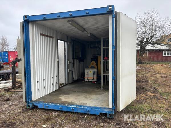 Isolerad container med generator