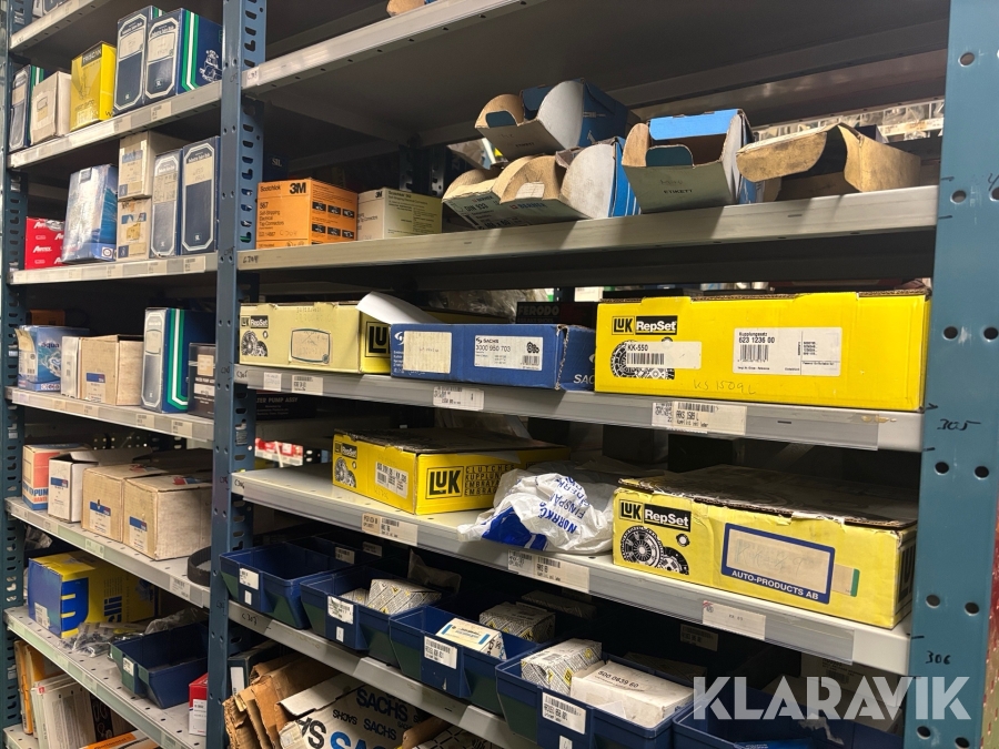 Parti med med kopplingar urtrampningslager och tillbehör