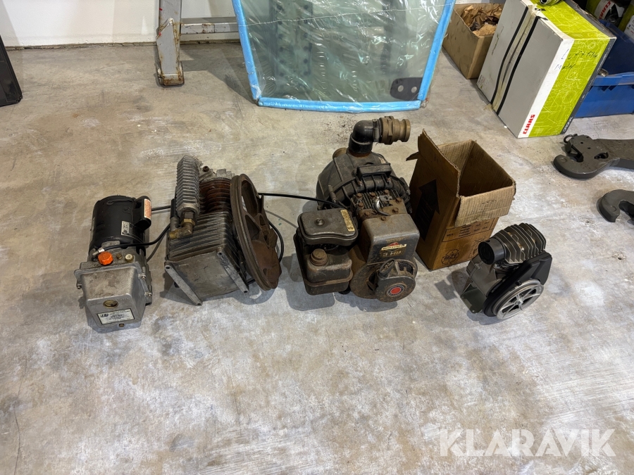 Diverse saker, motor, kompressor