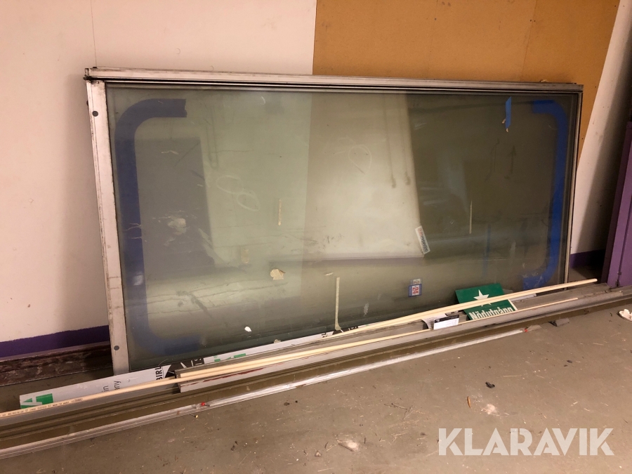 Glasparti skjutparti 