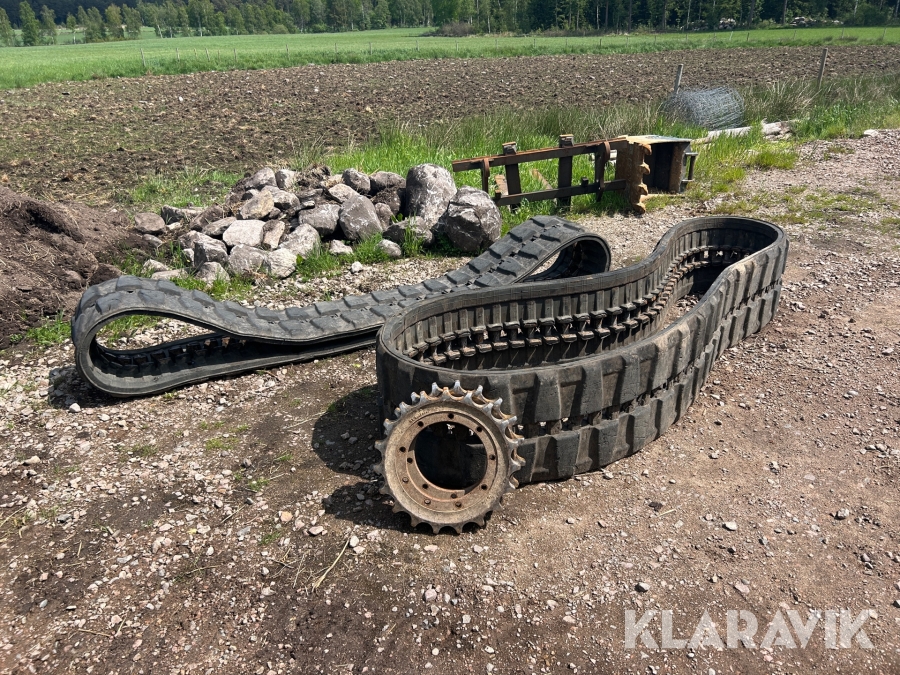 Larvband till grävmaskin Terex 400x72,5x76W