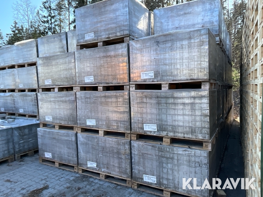 Betongmarkplatta pallar Benders Siena 80 Grå 233x117x80mm 20st 