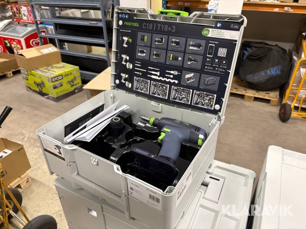 Borrmaskin Festool T 18+3-Basic