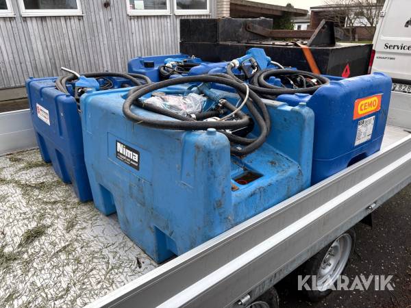Adbluetankar Nima & Sandbergs 200 liter med pump 4 st