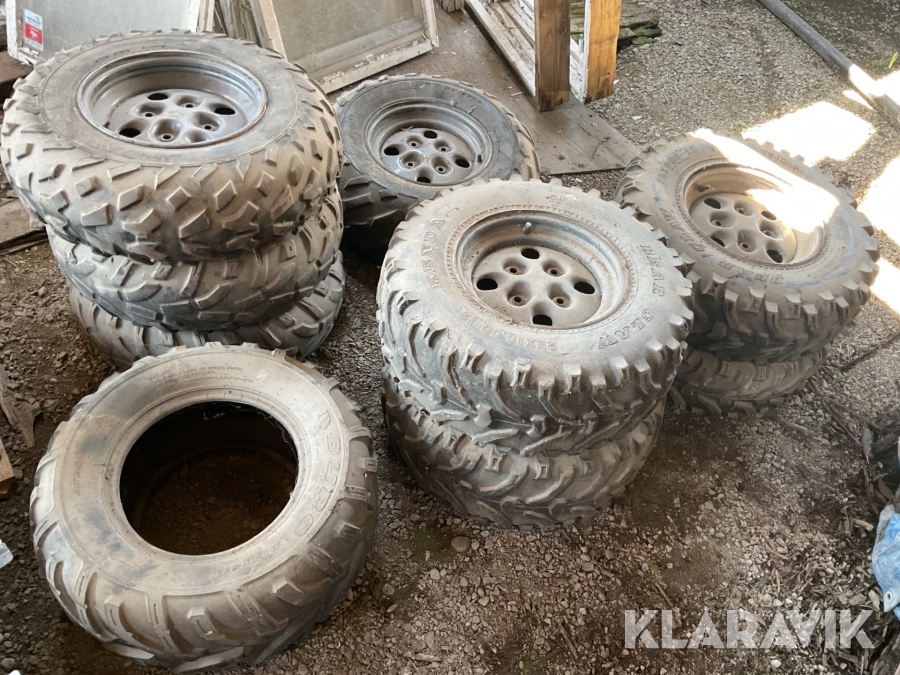 Fyrhjulingsdäck 9st