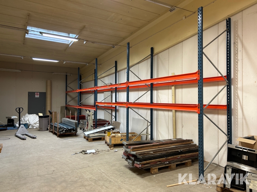 Ställage 5 sektioner 45 pallplatser