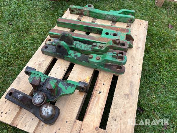 Drag John Deere 3 st jordbruksdrag, 1 hitchskena, 1 kuldrag