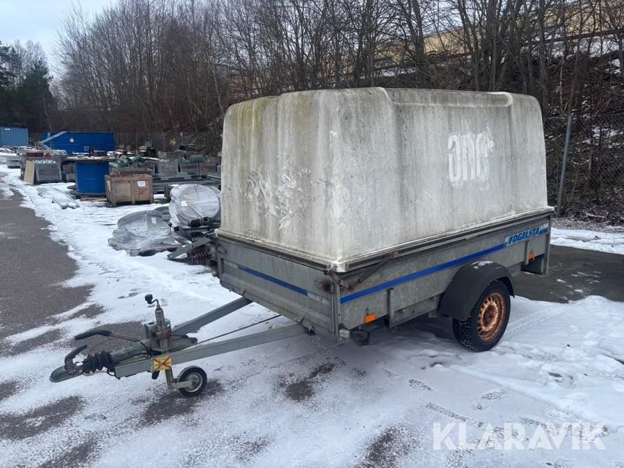 Personbilssläp Fogelsta RT0750 kåpa