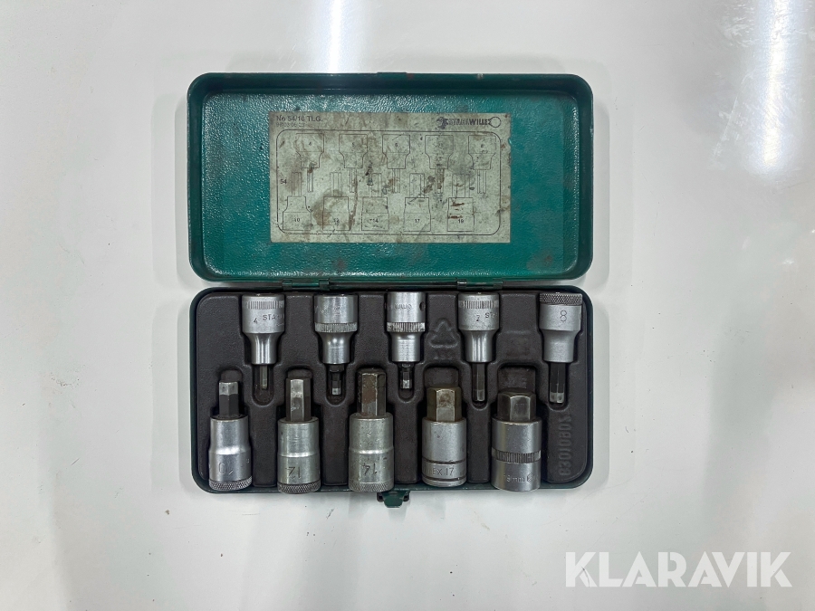 Ask med hylsor Stahlwilles No 50/10 TLG