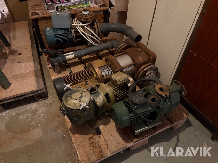 Vattenpumpar 4st 3-fas